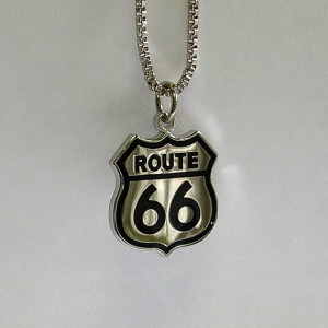 Route 66, 66Jewelry, pendant, necklace, Mother Road